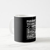 Pharmacy Technician Quote Medicine Pharmacist コーヒーマグカップ (正面左)