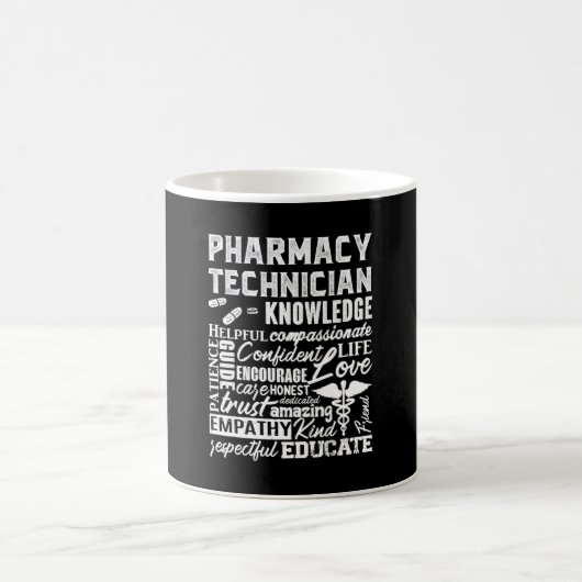 Pharmacy Technician Quote Medicine Pharmacist コーヒーマグカップ (中央)