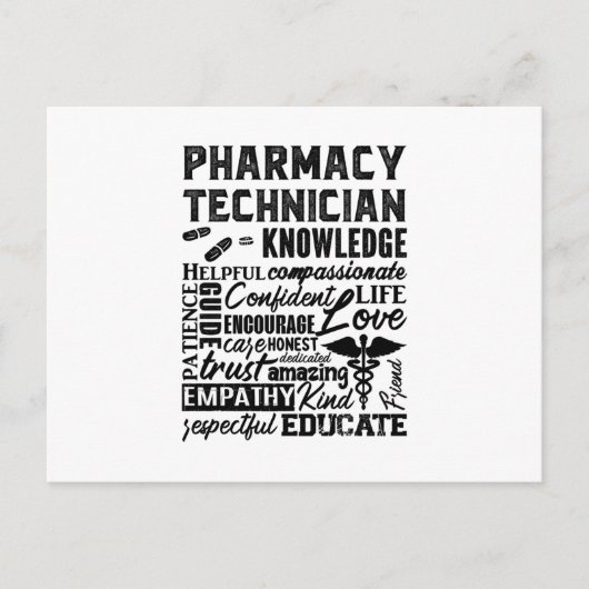 Pharmacy Technician Quote Medicine Pharmacists ポストカード (正面)