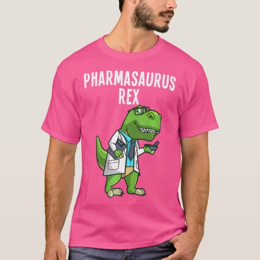 Pharmasaurusレックスシャツ薬局恐竜薬局 Tシャツ (正面)