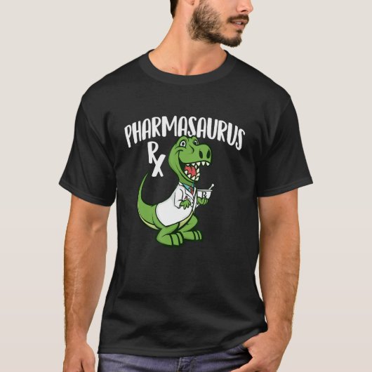 Pharmasaurus Rx – 薬剤師薬剤師薬剤師A Tシャツ (正面)