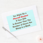 PharmDおもしろい学生ギフト 長方形シール (封筒)