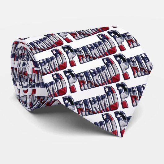 PharmDの旗の覆い(OF PHARMACY博士) ネクタイ (ロール)