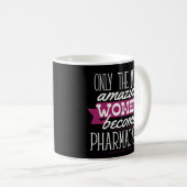 PharmDの薬剤師の卒業のギフトのコーヒー・マグの女性 コーヒーマグカップ (正面右)