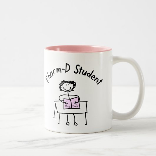 PharmDの薬学学生のギフト ツートーンマグカップ (右)
