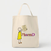 PharmDの薬学学生のギフト トートバッグ (正面)