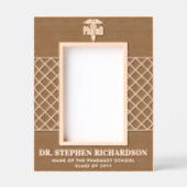 PharmDパーソナライズされた薬学博士の卒業 レーザー彫刻フレーム (正面)