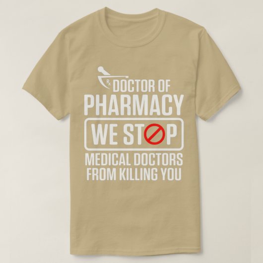 PharmD薬局医科博士号取得 Tシャツ (デザイン正面)