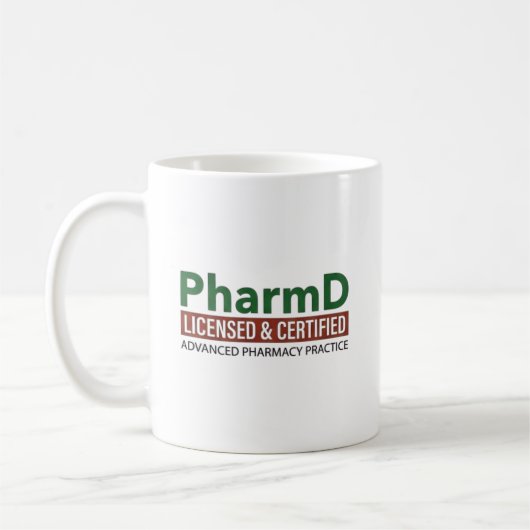 PharmD認定資格保持者 コーヒーマグカップ (左)