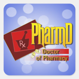 PharmD Doctor of Pharmacyロゴ スクエアシール