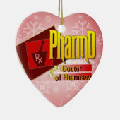 PharmD Doctor of Pharmacyロゴ セラミックオーナメント (右)