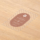 PharmD Doctor of Pharmacy卒業チェックパターン アクリル招待状 (レイダウン)