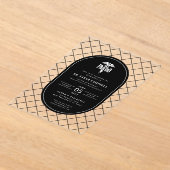 PharmD Doctor of Pharmacy卒業チェックパターン アクリル招待状 (レイダウン)