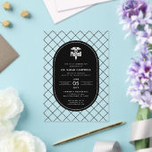 PharmD Doctor of Pharmacy卒業チェックパターン アクリル招待状 (インサイチュ (ウェディング))
