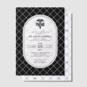 PharmD Doctor of Pharmacy Graduation Check Pattern ベラム紙招待状 (オフセット (招待状))