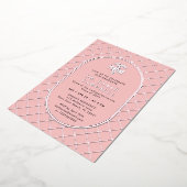 PharmD Doctor of Pharmacy Graduation Check Pattern 箔招待状 (回転した状態)