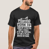 PharmD Doctor of Pharmacy Stretch博士号取得 Tシャツ (正面)