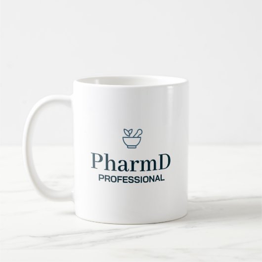 PharmD Professional Identity Typography コーヒーマグカップ (左)