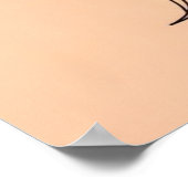 Phases – Feminine Moon Cycle Line Art ポスター (角)