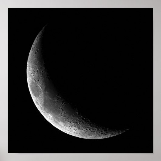 PHASES OF THE MOON, CRESCENT MOON. PHOTO 5 OF 5. ポスター (正面)