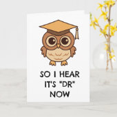 phdおもしろい卒業カード カード (黄色い花)