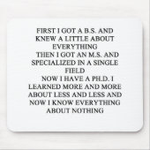 PHDの冗談 マウスパッド (正面)