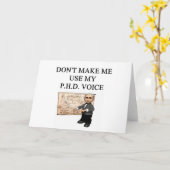 PHDの声 カード (黄色い花)