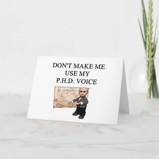 PHDの声 カード (正面)