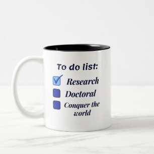 Phdの学者博士がテーマのツートーン社をリストに載せる ツートーンマグカップ