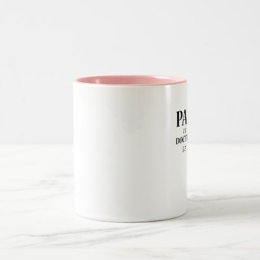 Phdの苦痛はおもしろいな一時的な博士号です ツートーンマグカップ (中央)