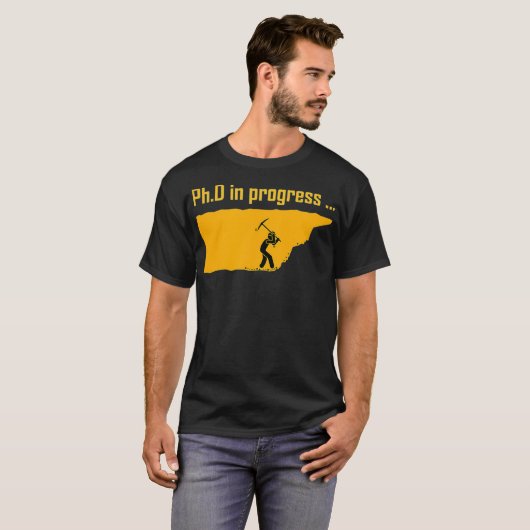 PhDの進行中(_3) Tシャツ (正面フル)
