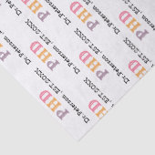 PHDまたは博士号卒業ギフトラップ 薄葉紙 (詳細)