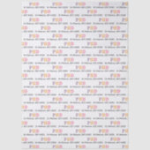 PHDまたは博士号卒業ギフトラップ 薄葉紙 (正面)