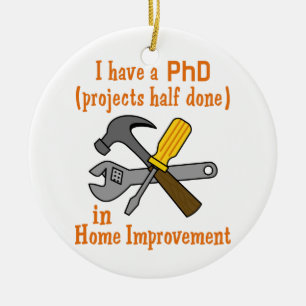 PHDを持っている セラミックオーナメント