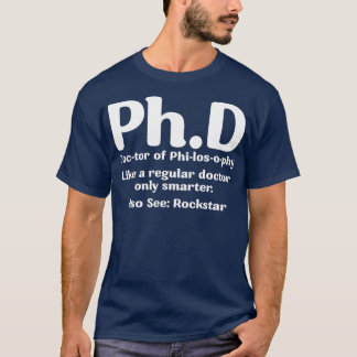 Phdカッコいい卒業候補定義デザイン1 Tシャツ