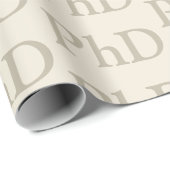 PhDカーキタン度ワードパターン卒業 ラッピングペーパー (ロールコーナー)