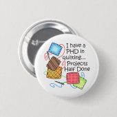 PHDキルティング 缶バッジ (正面&裏面)