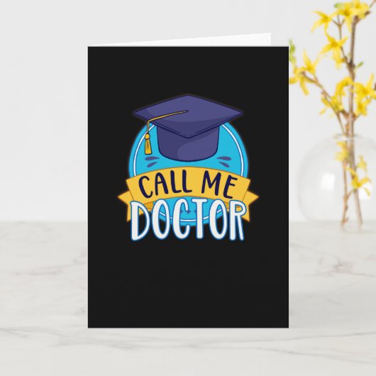 PhDコールマイドクターエクセサイティングおもしろいプロモーション カード (黄色い花)