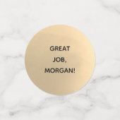 PhDジョブ名素晴らし金ゴールドブラックグレー卒業 コンフェッティ (スモール正面)