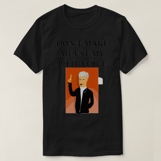 PHDジョーク1 Tシャツ (デザイン正面)