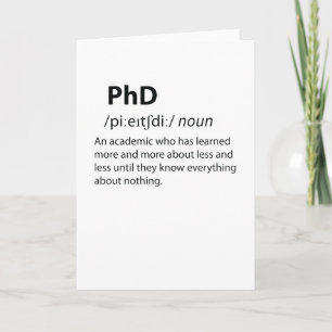 PhDディクおもしろいショナリ定義 カード