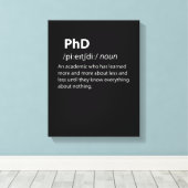 PhDディクおもしろいショナリ定義 キャンバスプリント (インサイチュ (ウッドフロア))