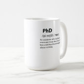 PhDディクおもしろいショナリ定義 コーヒーマグカップ (正面右)