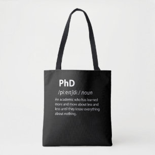 PhDディクおもしろいショナリ定義 トートバッグ