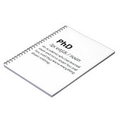 PhDディクおもしろいショナリ定義 ノートブック (左側)