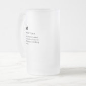 PhDディクおもしろいショナリ定義 フロストグラスビールジョッキ (正面左)