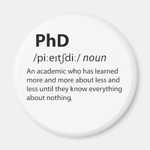 PhDディクおもしろいショナリ定義 マグネット
