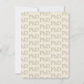 PhDディグタンカーキ卒業パーティー 招待状 (裏面)