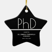 PhDディグブラックキープザーズ卒業 セラミックオーナメント (裏面)