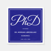 PhDディグブルーエクセージションパーティナプキンス